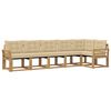 vidaXL Utomhussoffset 6 st Vit och Beige