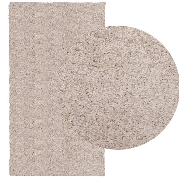 vidaXL Ryamatta PAMPLONA l&aring;ng lugg modern beige 60x110 cm