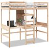vidaXL Lofts&auml;ng utan madrass 75x190 cm massiv furu