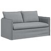vidaXL Soffa 2 pcs Ljusgr&aring; 196 x 82 x 85 cm tyg