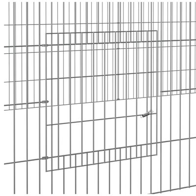 vidaXL Kaninhage 5 paneler 541x109x54 cm galvaniserat järn