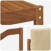 vidaXL Utomhussoffset 6 pcs Naturlig och Beige Massivt Akaciatr&auml;
