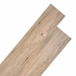 vidaXL Golvplankor Brun 5,26 m&sup2; 18 st PVC