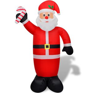 vidaXL Uppbl&aring;sbar jultomte 240 cm