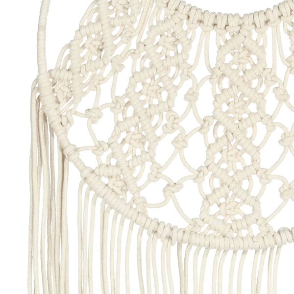 vidaXL Väggbonad makramé 40x80 cm bomull