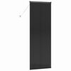 vidaXL Persienner med gardiner Svart 220 x 70 cm Aluminium