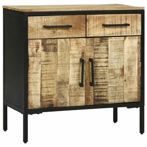 vidaXL Sideboard med l&aring;da 70 x 35 x 70 cm Massivt Mangotr&auml;