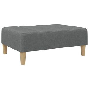 vidaXL Fotpall m&ouml;rkgr&aring; 77x55x31 cm tyg