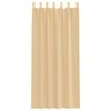 vidaXL Voile gardiner med öglor 2 st sand 140x245 cm