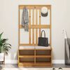 vidaXL Hallträd SANDNES 87x40x159,5cm massiv träfuru