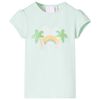 T-shirt f&ouml;r barn ljus mintgr&ouml;n 116