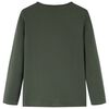 T-shirt med långa ärmar för barn khaki 128