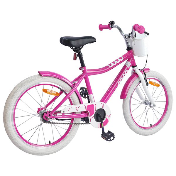 vidaXL Barncykel 18 Tum f&ouml;r 5-7 &aring;r gamla Rosa