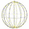 vidaXL Ball med 192 LED-lampor Varmvit 59,5 x 59,5 x 63 cm Metall
