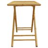 vidaXL Hopfällbart trädgårdsbord 110x55x75 cm bambu