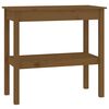 vidaXL Konsolbord honungsbrun 80x40x75 cm massiv furu