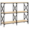 vidaXL Avlastningsbord sonoma ek 100x28x80,5 cm konstruerat tr&auml;
