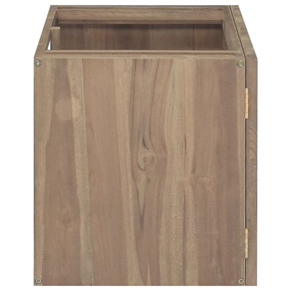 vidaXL V&auml;ggmonterat badrumssk&aring;p 90x39x40 cm massiv teak