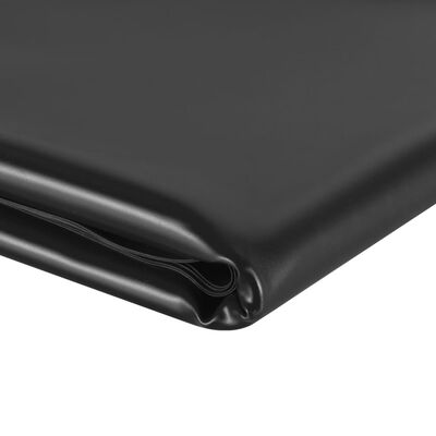 vidaXL Dammduk svart 3x6 m PVC 0,5 mm