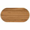 vidaXL Bordsskiva 100 x 50 x 3,5 cm Oval Massivt teaktr&auml; Naturlig