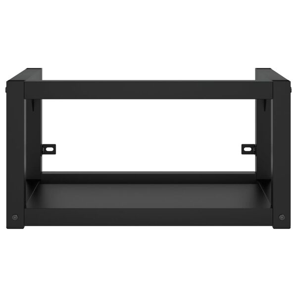 vidaXL V&auml;ggmonterad ram f&ouml;r tv&auml;ttst&auml;ll svart 59x38x31 cm j&auml;rn