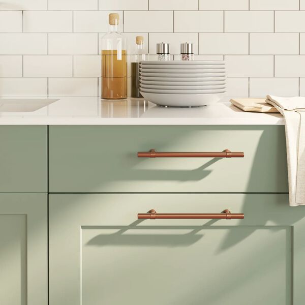 vidaXL Sk&aring;phandtag 10 st brons 160 mm rostfritt st&aring;l