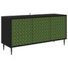 vidaXL TV-sk&aring;p GELEEN 102 x 33 x 51 cm Svart ek Konstruerat tr&auml;