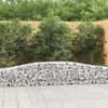 vidaXL Gabion bågformad 400x30x40/60 cm galvaniserat järn