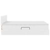 vidaXL F&ouml;rvaringss&auml;ng med LED med led Ren Vit 140 x 190 cm Konstl&auml;der