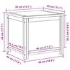 vidaXL F&ouml;rvaringsl&aring;da Naturf&auml;rg 50 x 45 x 45 cm Konstruerat tr&auml; och ek