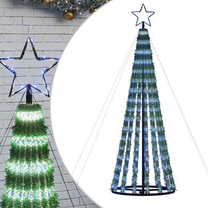 vidaXL LED julgran 339 LEDs bl&aring; 180 cm