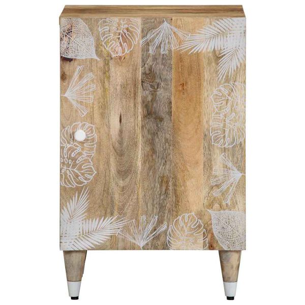 vidaXL Badrumssk&aring;p 38x33,5x58 cm massivt mangotr&auml;