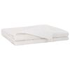 vidaXL Viktad Filt Vit 200 x 230 cm 9 kg 100% Bomull 205T