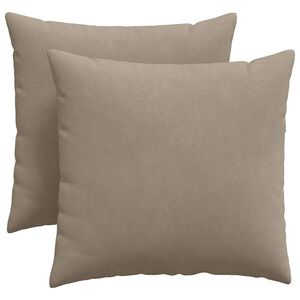 vidaXL Sofakuddar 2 pcs Taupe 45 x 45 cm tyg