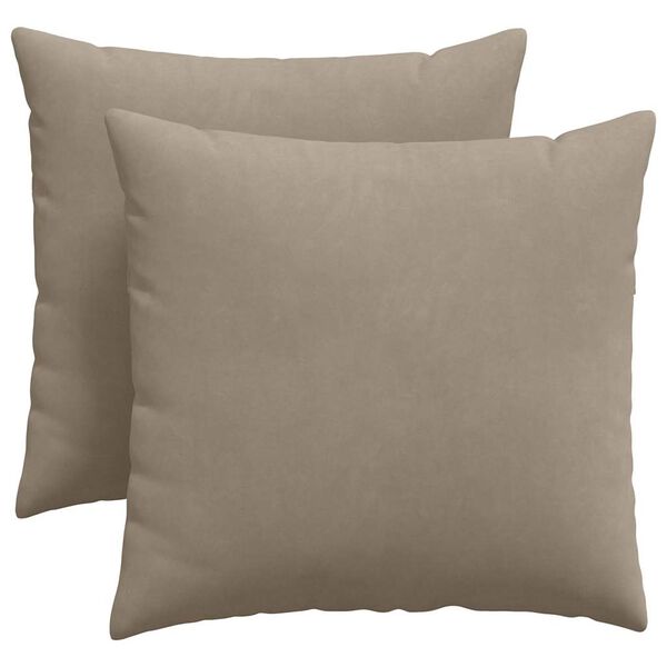 vidaXL Sofakuddar 2 pcs Taupe 45 x 45 cm tyg