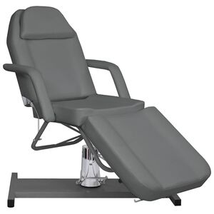 vidaXL Behandlingsstol gr&aring; 180x62x(87-112) cm