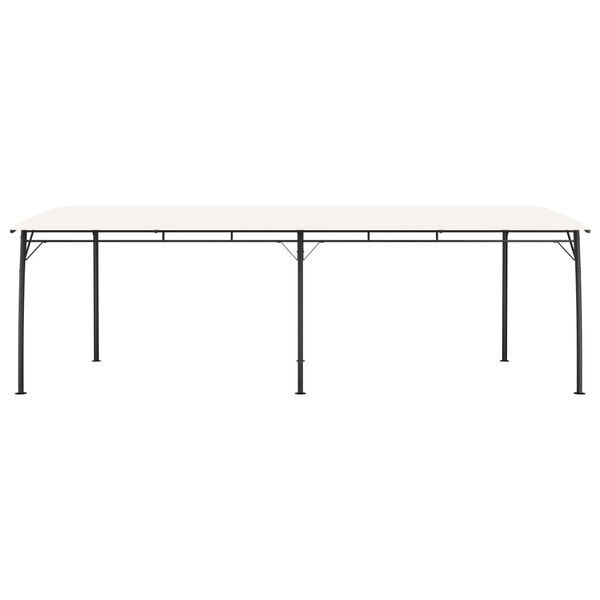 vidaXL Paviljong 6x3x2,55 m gräddvit