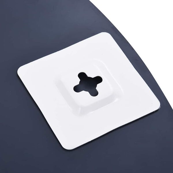 vidaXL Väggspegel 50 cm härdat glas