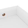 vidaXL V&auml;gghyllor med kant 2 st Vit 40x15x4 cm MDF