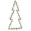 vidaXL Julbelysning julgran silhuett 80 LEDs varmvit
