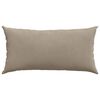 vidaXL Sofakuddar 2 pcs Taupe 80 x 40 cm tyg
