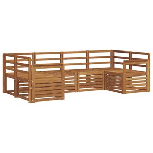 vidaXL Utomhussoffset 6 st Naturf&auml;rg
