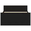 vidaXL S&auml;ngram utan madrass svart ek 90x190 cm konstruerat tr&auml;