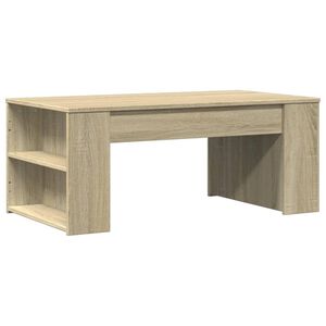 vidaXL Soffbord sonoma-ek 102x55x42 cm konstruerat tr&auml;