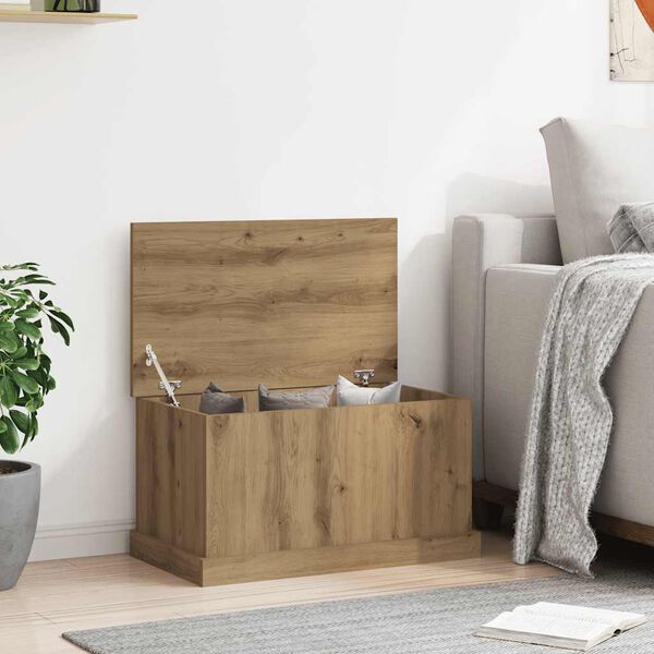 vidaXL F&ouml;rvaringsl&aring;da artisan ek 70x40x38 cm konstruerat tr&auml;