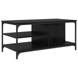 vidaXL Kaffeebord Svart Ek 100 x 50 x 45 cm Konstruerat tr&auml;