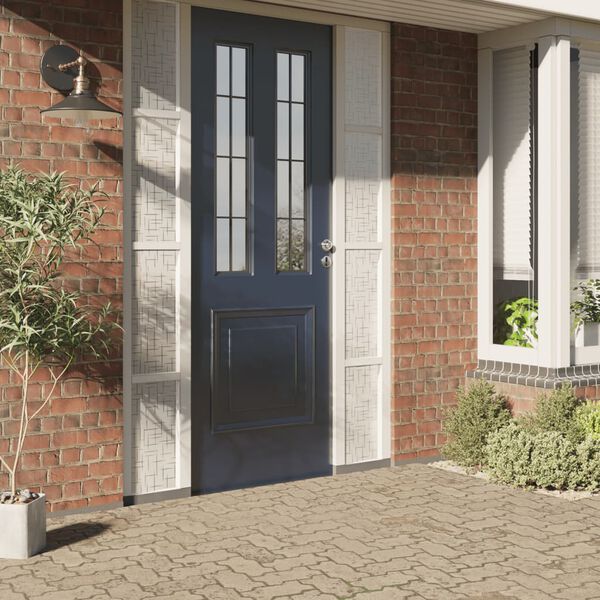 vidaXL F&ouml;nsterfilm frostad stj&auml;rnm&ouml;nster 90x500 cm PVC