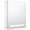 vidaXL Badrumsspegel med sk&aring;p LED 50x13,5x60 cm