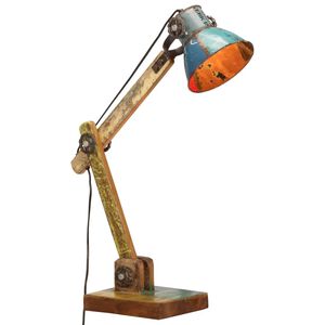 vidaXL Skrivbordslampa industriell Flerf&auml;rgad rund 23x18x95 cm E27