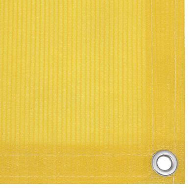 vidaXL Balkongskärm gul 120x500 cm HDPE
